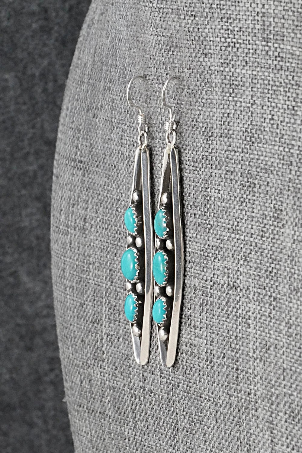 Turquoise & Sterling Silver Earrings - Paul Largo