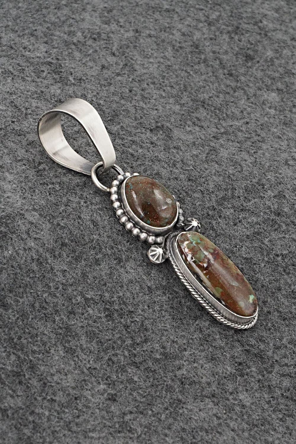 Turquoise & Sterling Silver Pendant - Randy Billy