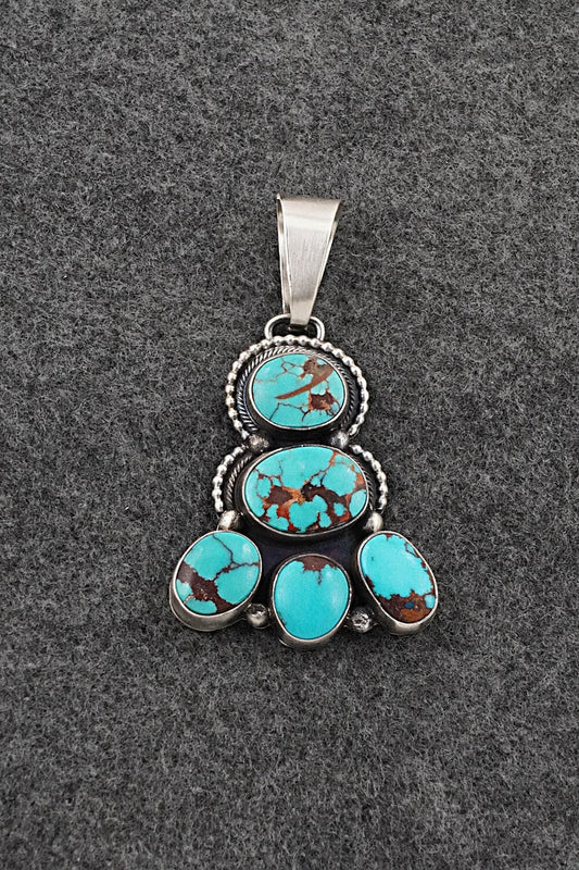 Turquoise & Sterling Silver Pendant - Darrin Livingston
