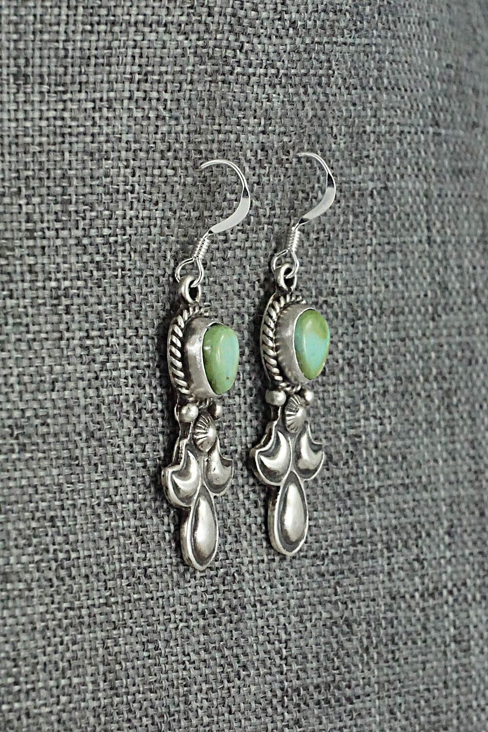 Turquoise & Sterling Silver Earrings - Verley Betone