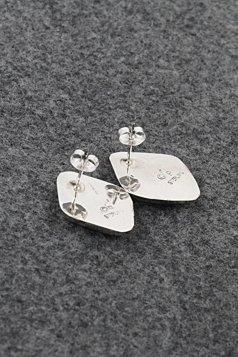 Turquoise & Sterling Silver Earrings - Phil Perry