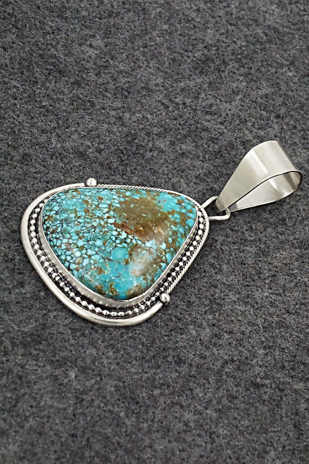 Turquoise & Sterling Silver Pendant - Daniel Benally