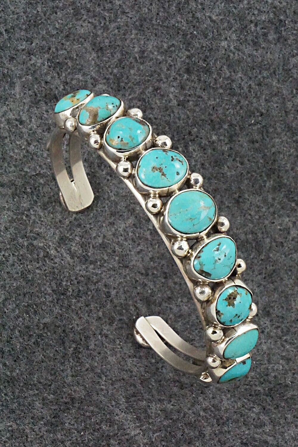 Turquoise & Sterling Silver Bracelet - Priscilla Reeder