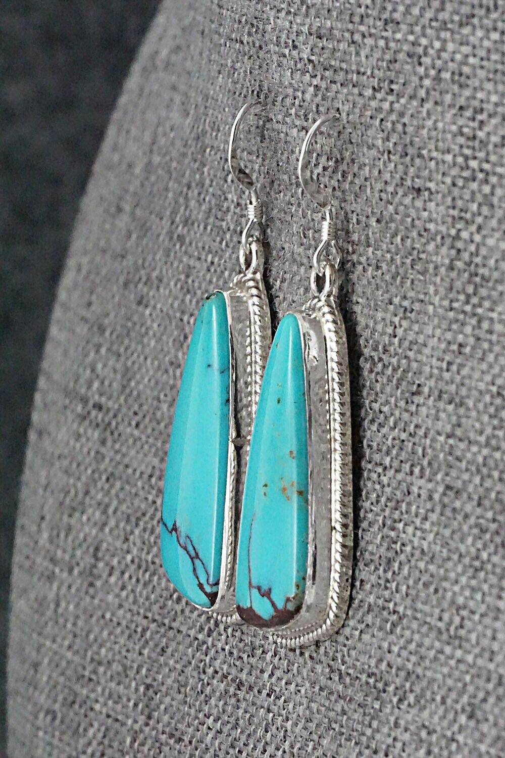 Turquoise and Sterling Silver Earrings - Sharon McCarthy