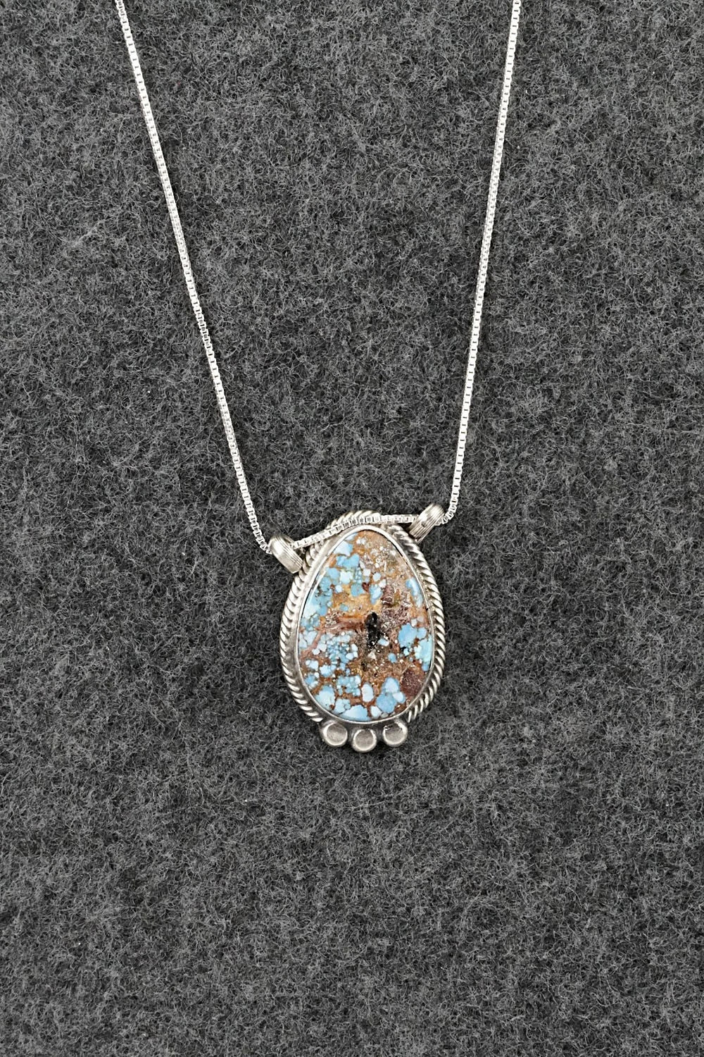 Turquoise & Sterling Silver Necklace - Sharon McCarthy