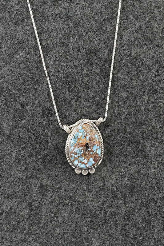 Turquoise & Sterling Silver Necklace - Sharon McCarthy