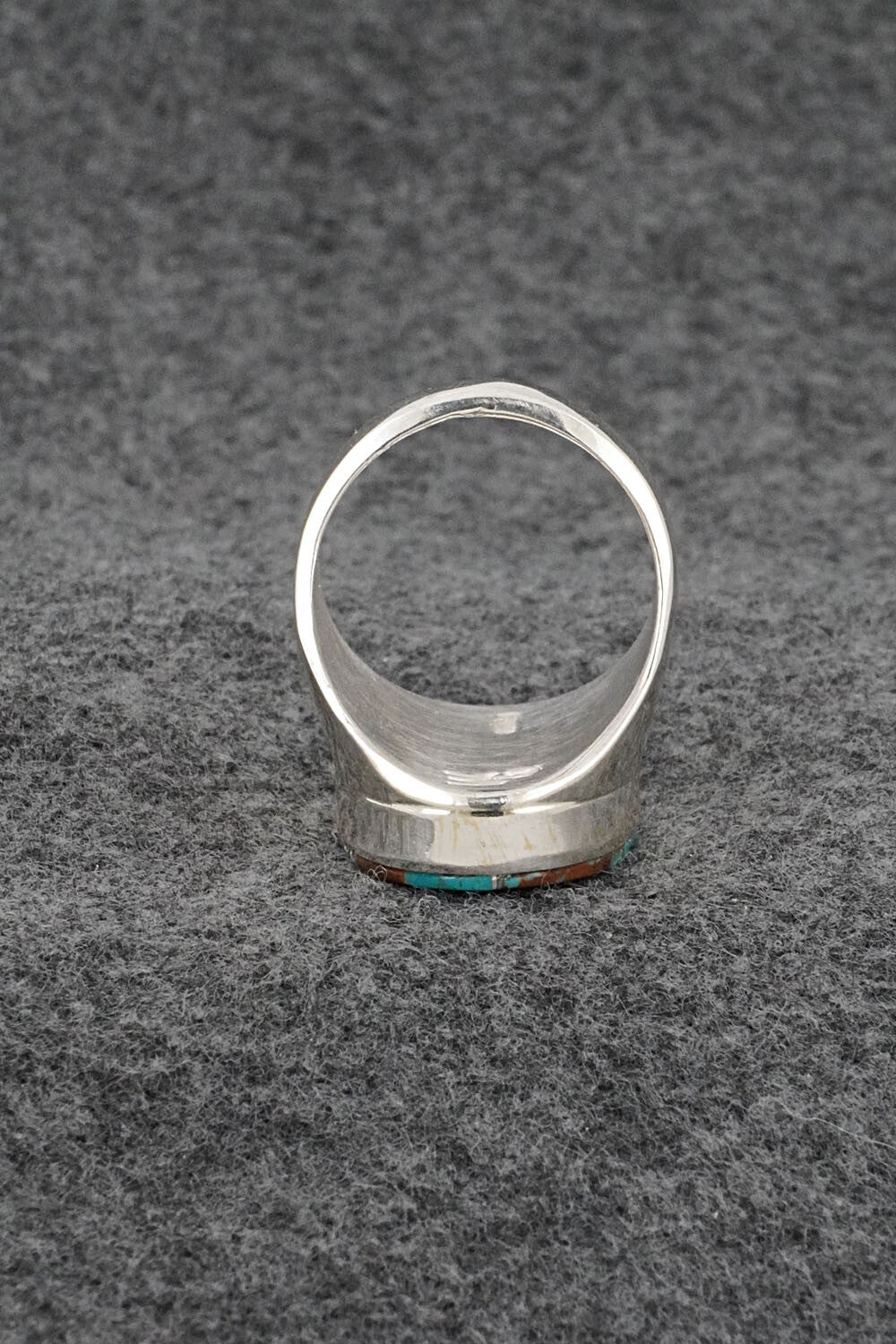 Turquoise & Sterling Silver Ring - Wilbert Gray - Size 10.5