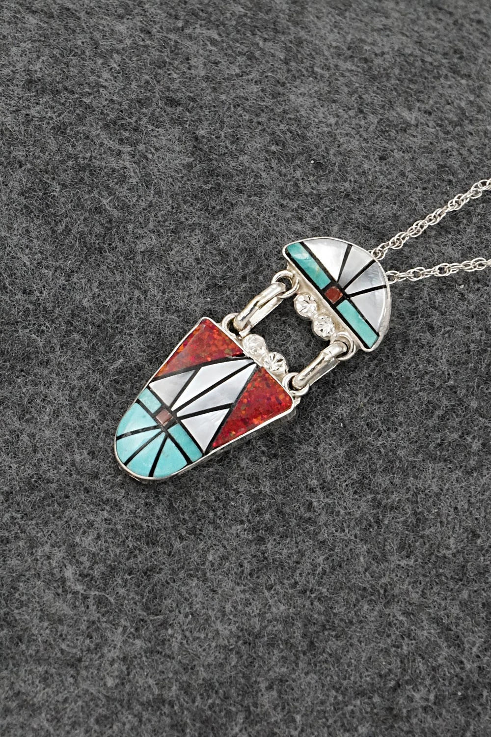 Multi-Stone & Sterling Silver Necklace - Ola Eriacho