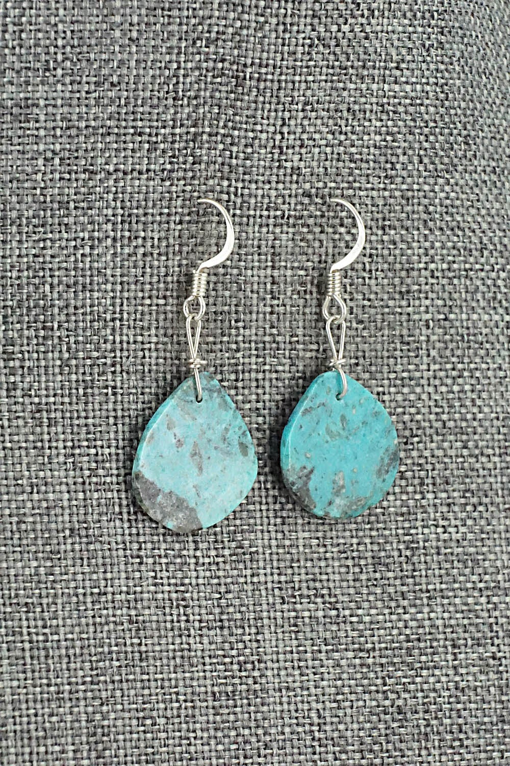 Turquoise & Sterling Silver Earrings - Joe Garcia