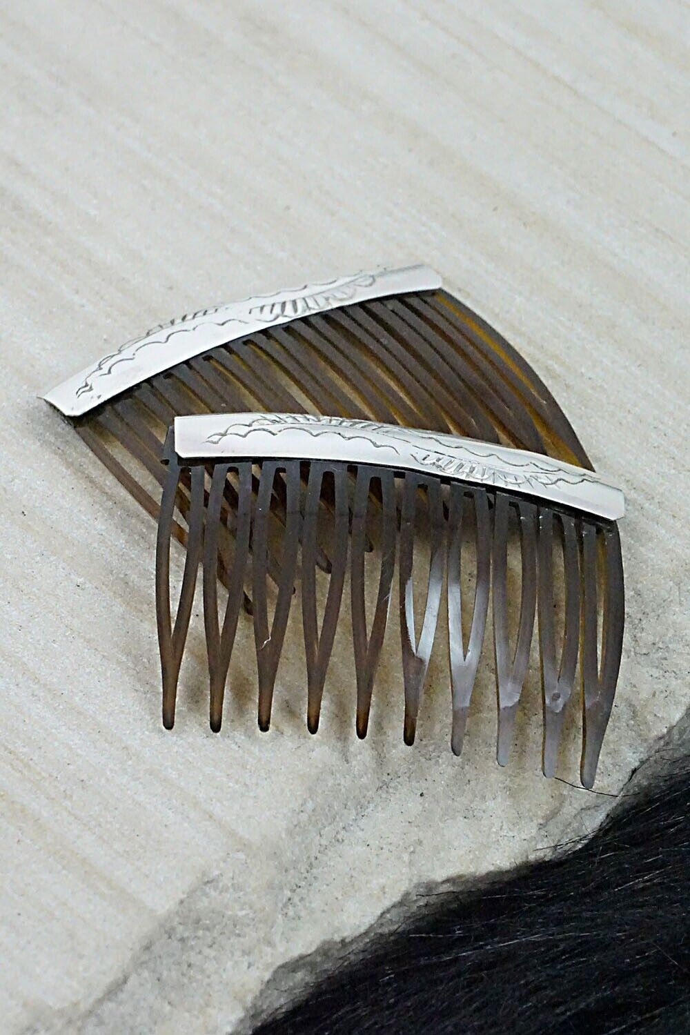 Sterling Silver Hair Combs - Randall Dalgai