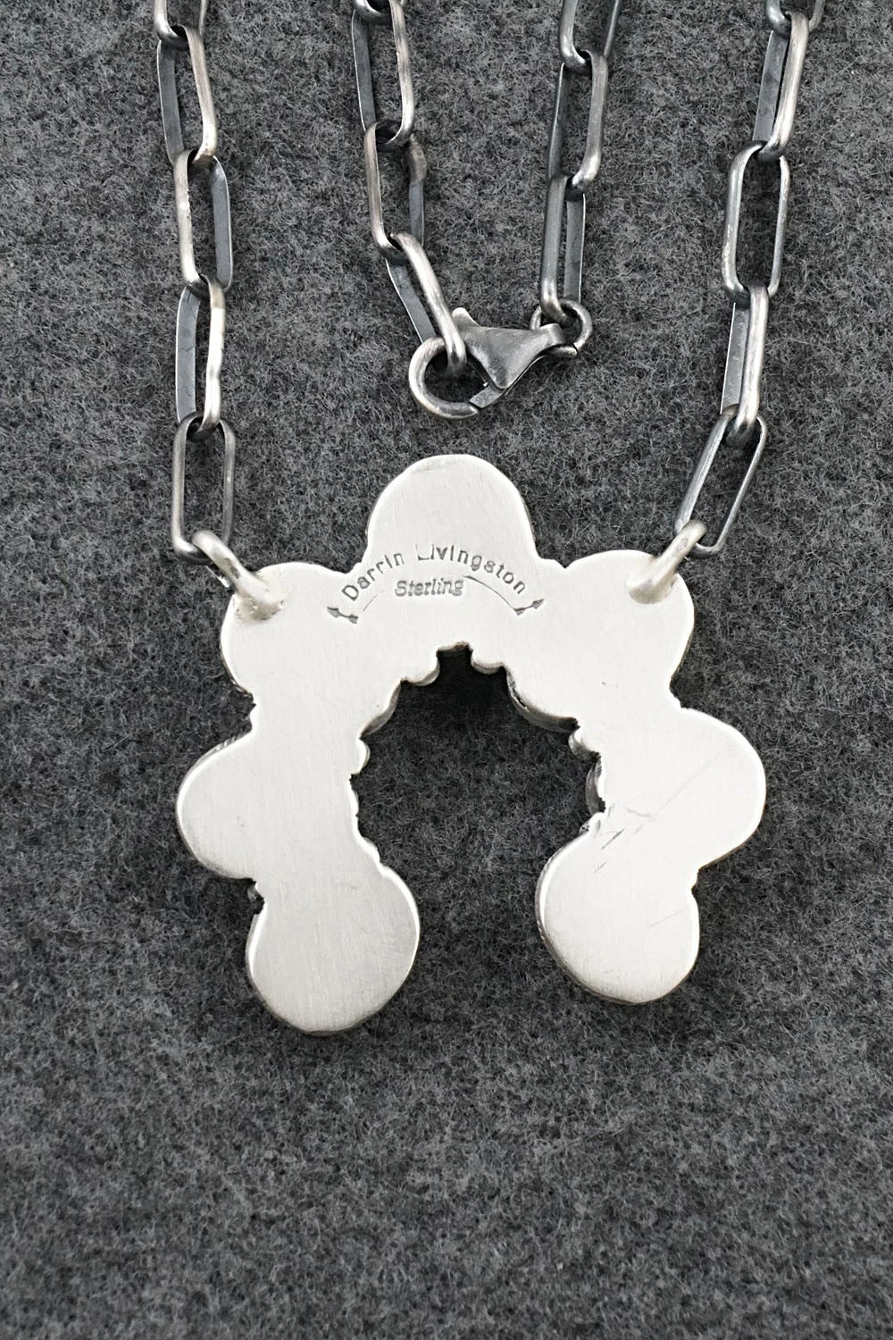 Turquoise & Sterling Silver Necklace - Darrin Livingston