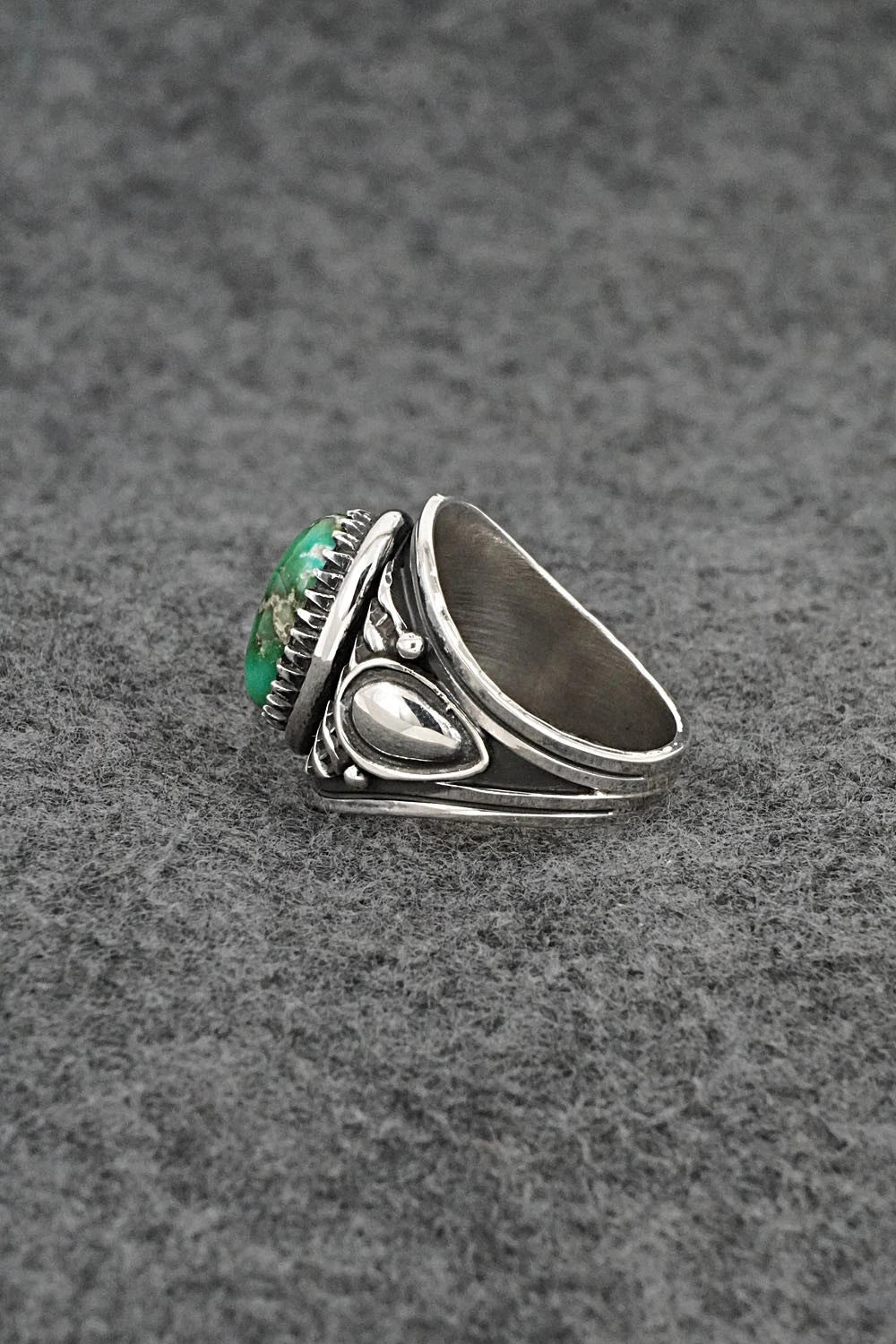 Turquoise & Sterling Silver Ring - Derrick Gordon - Size 7