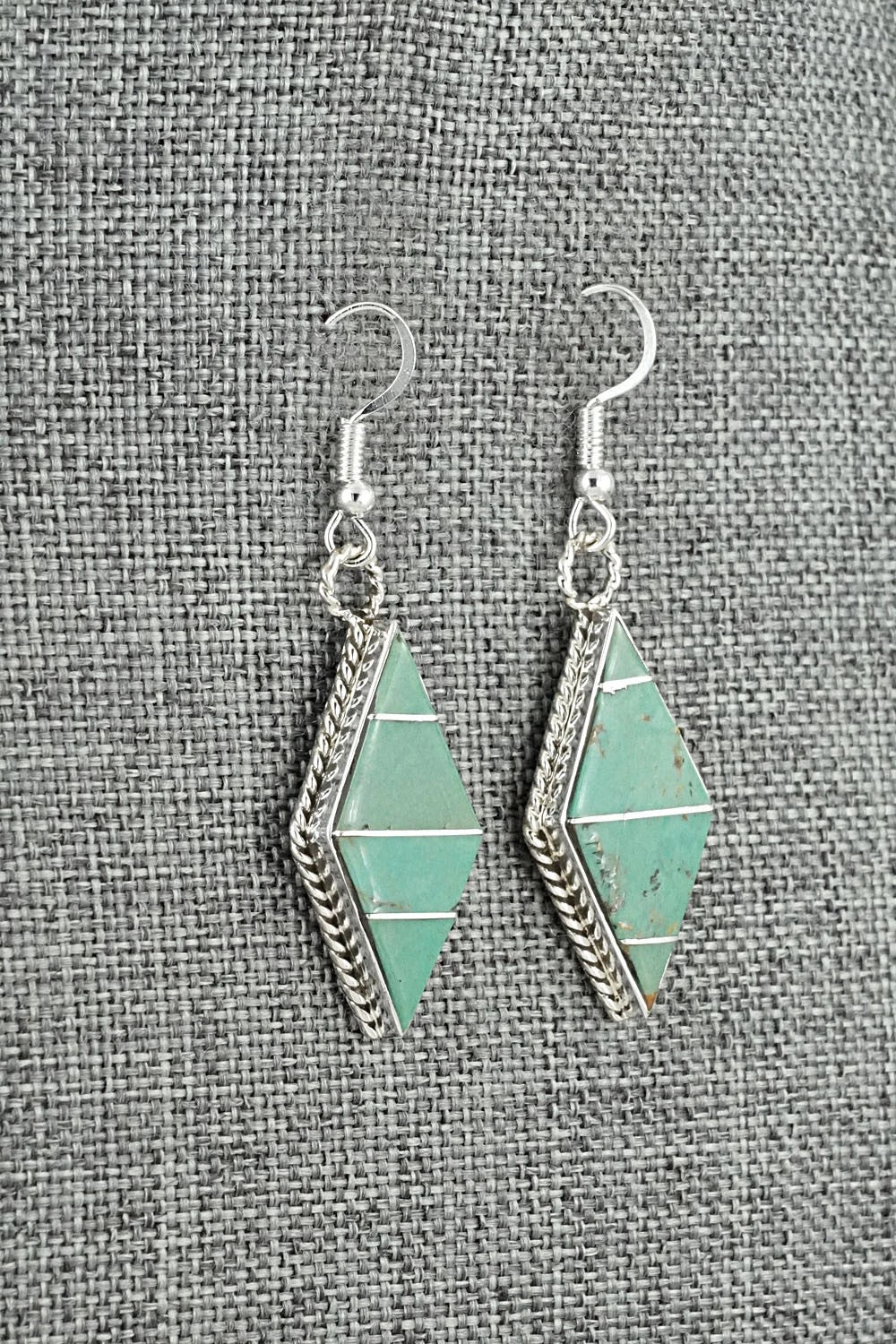 Turquoise & Sterling Silver Earrings - Andrew Enrico