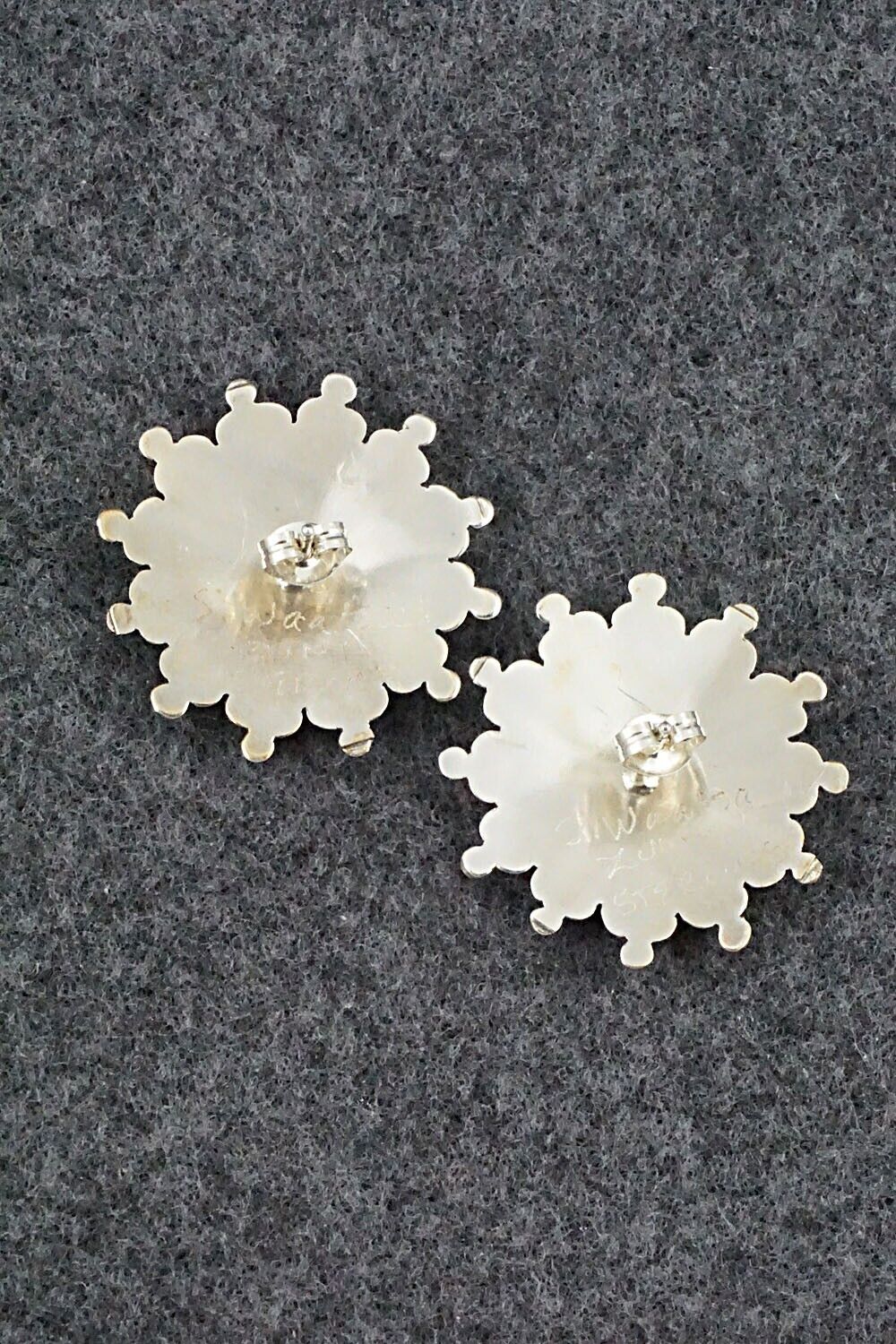 Turquoise & Sterling Silver Earrings - Samantha Waatsa