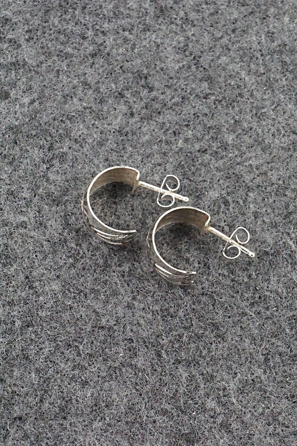 Sterling Silver Hoop Earrings - Delbert Shirley