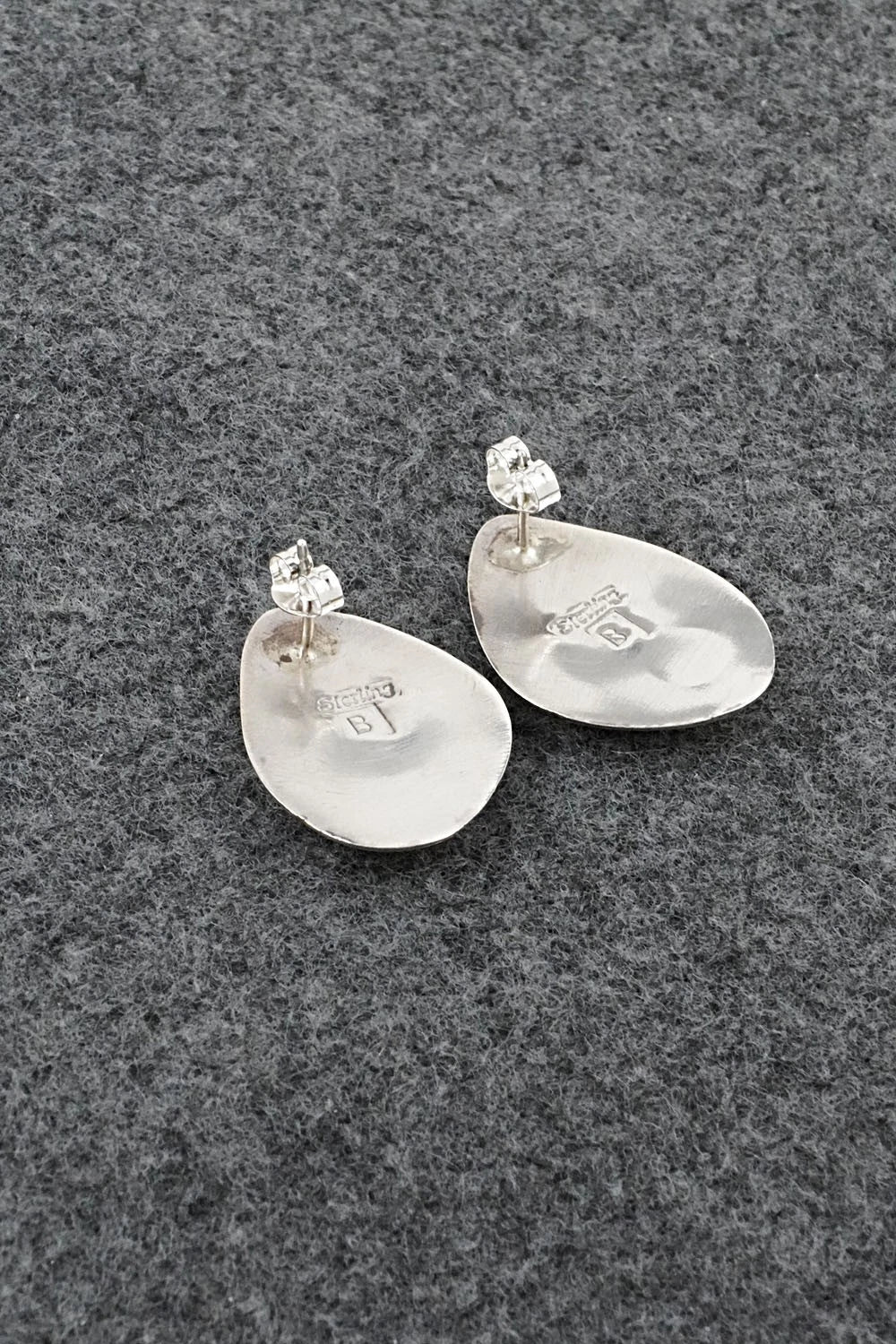 Turquoise & Sterling Silver Earrings - Ervin Begay