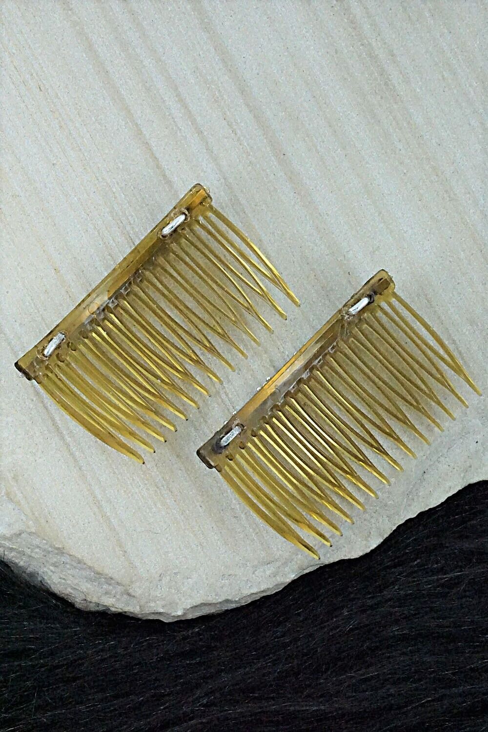 Turquoise & Sterling Silver Hair Combs - Jennifer Booqua
