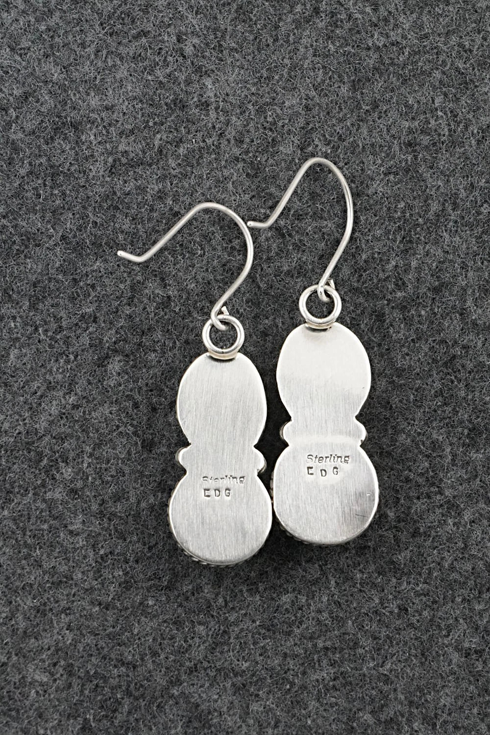 Turquoise & Sterling Silver Earrings - Eugene Gruber