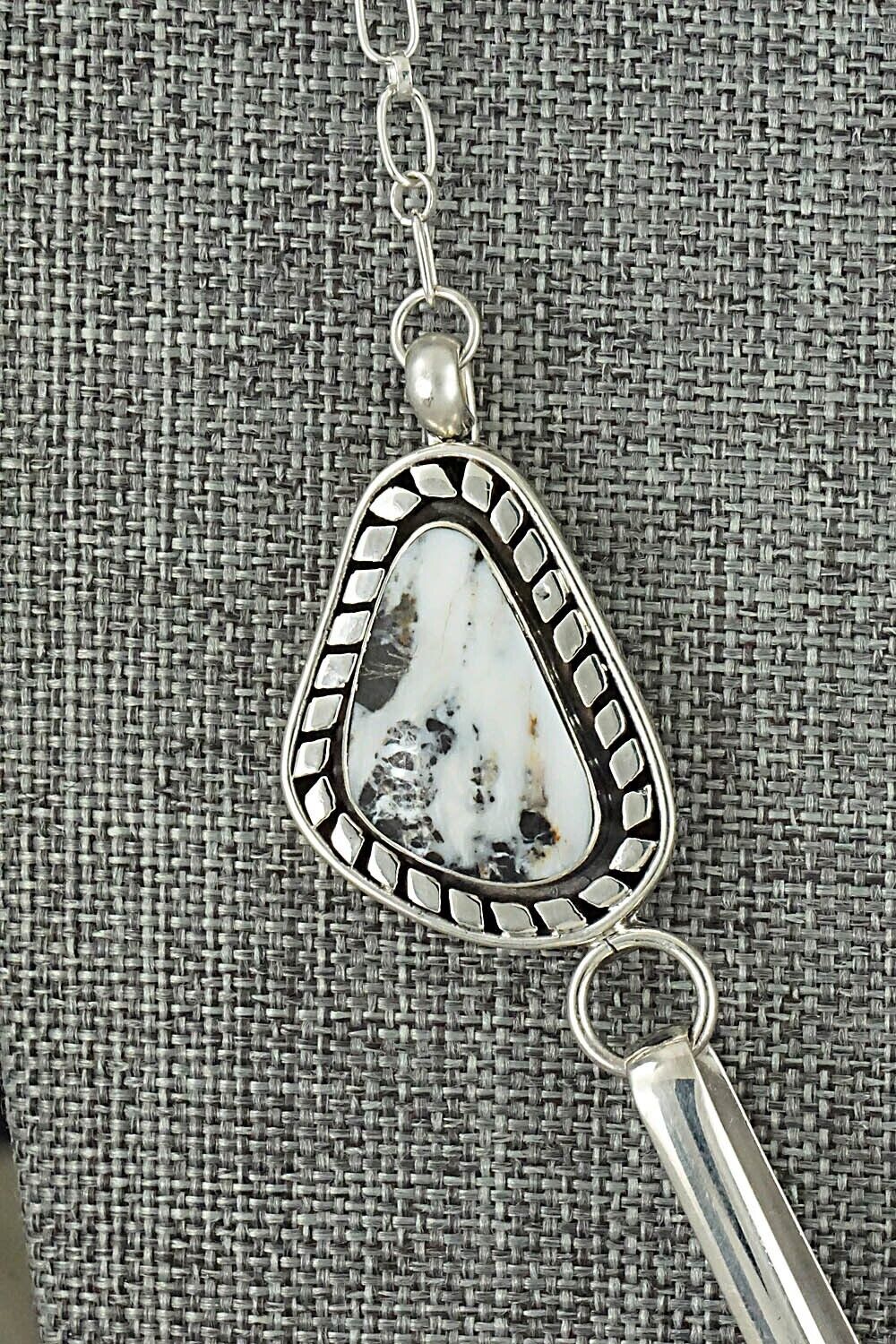 White Buffalo & Sterling Silver Necklace - Mike Smith