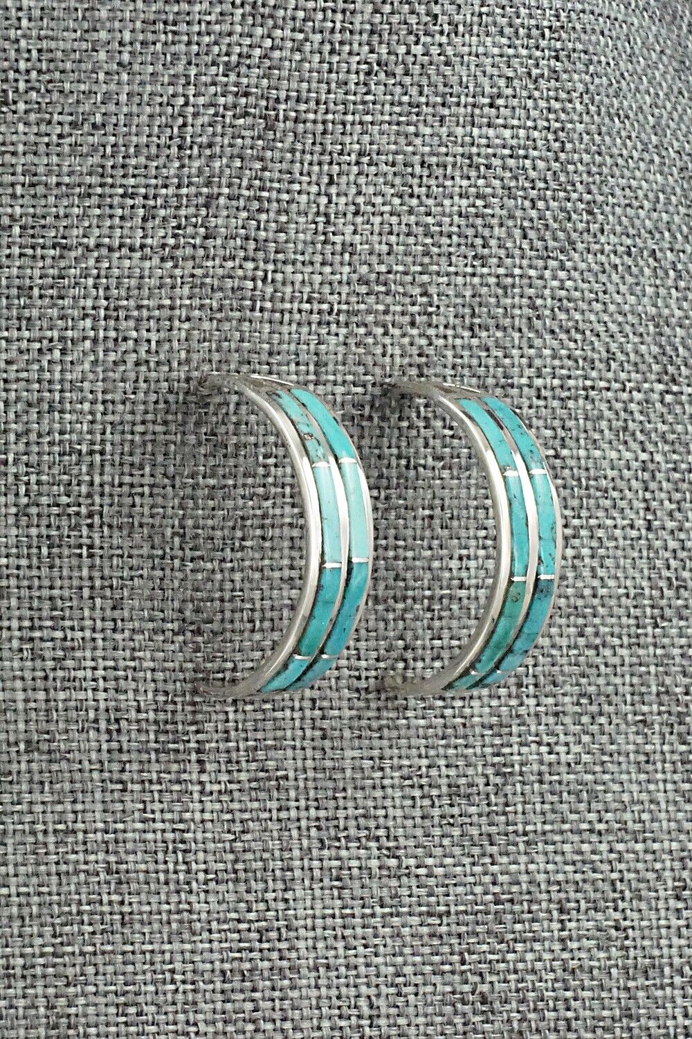 Turquoise & Sterling Silver Earrings - Andrew Enrico