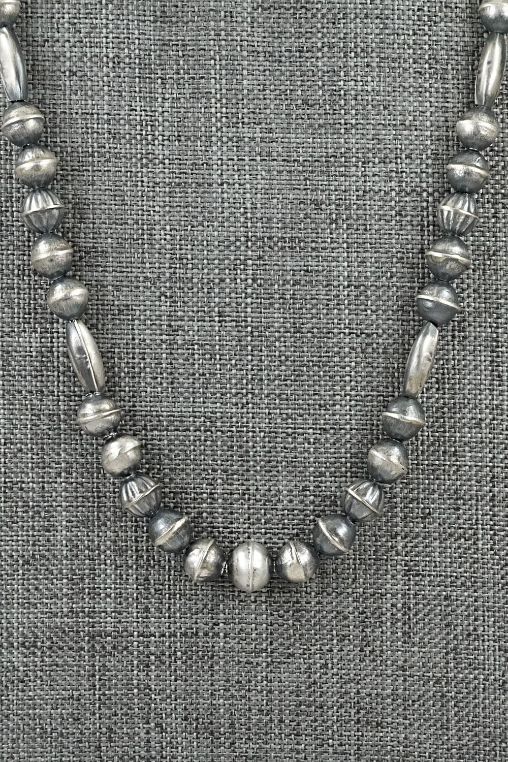 Sterling Silver Navajo Pearl Necklace 20" - Vintage