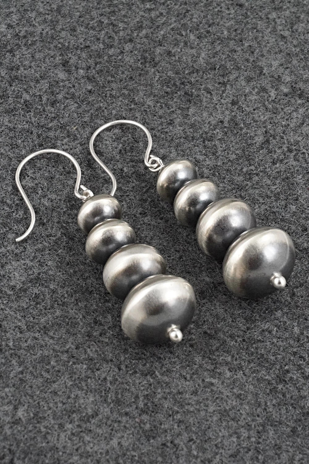 Sterling Silver Navajo Pearl Earrings - Bryannen Halwood