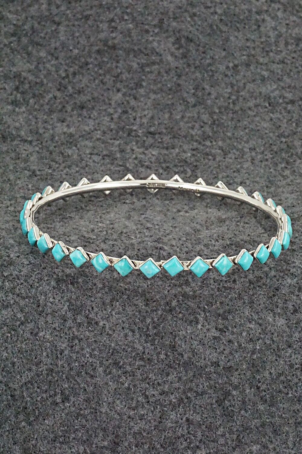Turquoise & Sterling Silver Bangle - Jimy Garcia