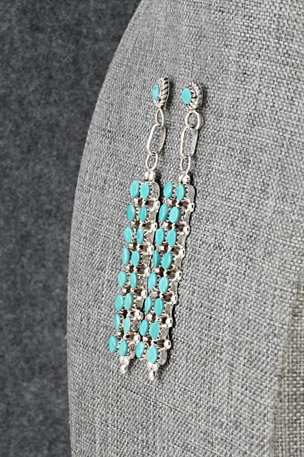 Turquoise & Sterling Silver Earrings - Jean Paisano