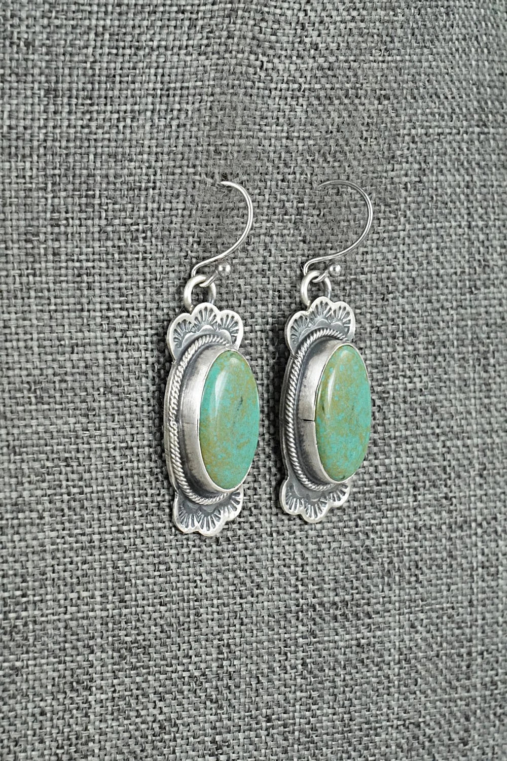 Turquoise & Sterling Silver Earrings - Bobby Johnson