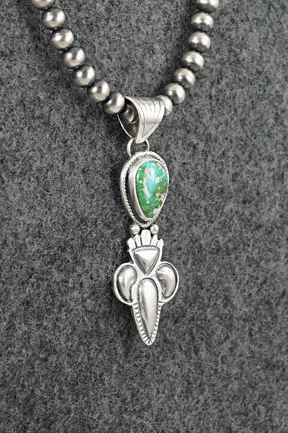 Turquoise & Sterling Silver Necklace - Gary Shorty