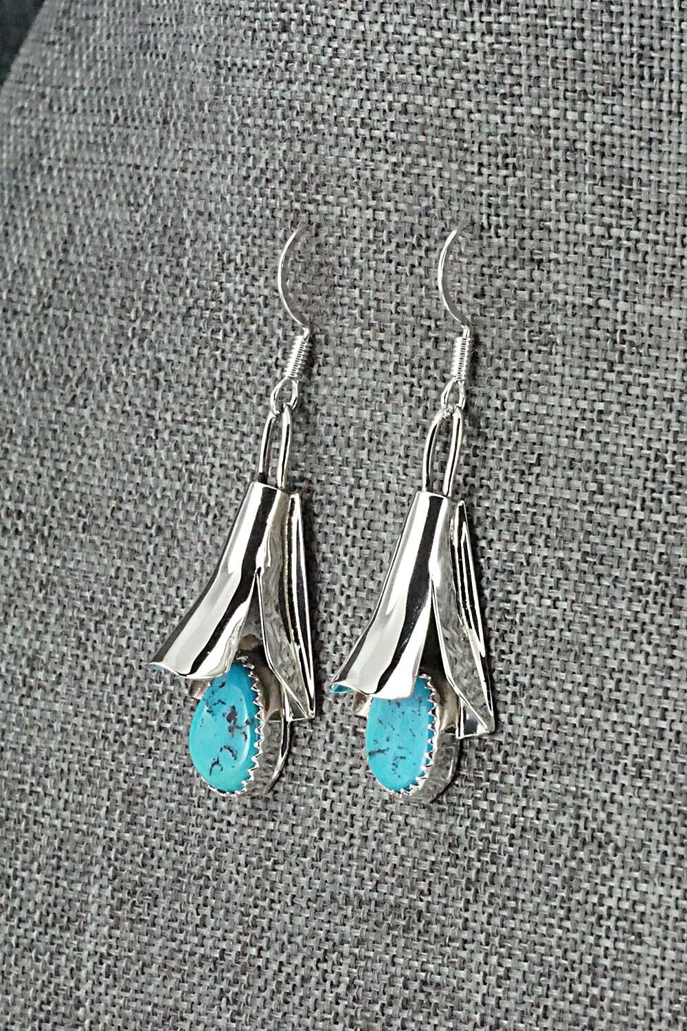 Turquoise & Sterling Silver Squash Blossom Set - Louise Yazzie