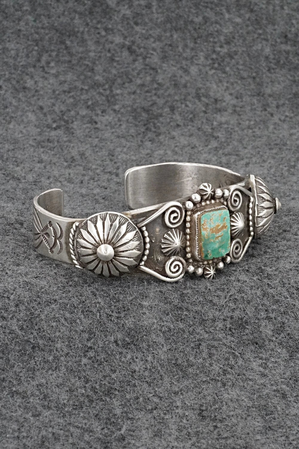 Turquoise & Sterling Silver Bracelet - Calvin Martinez