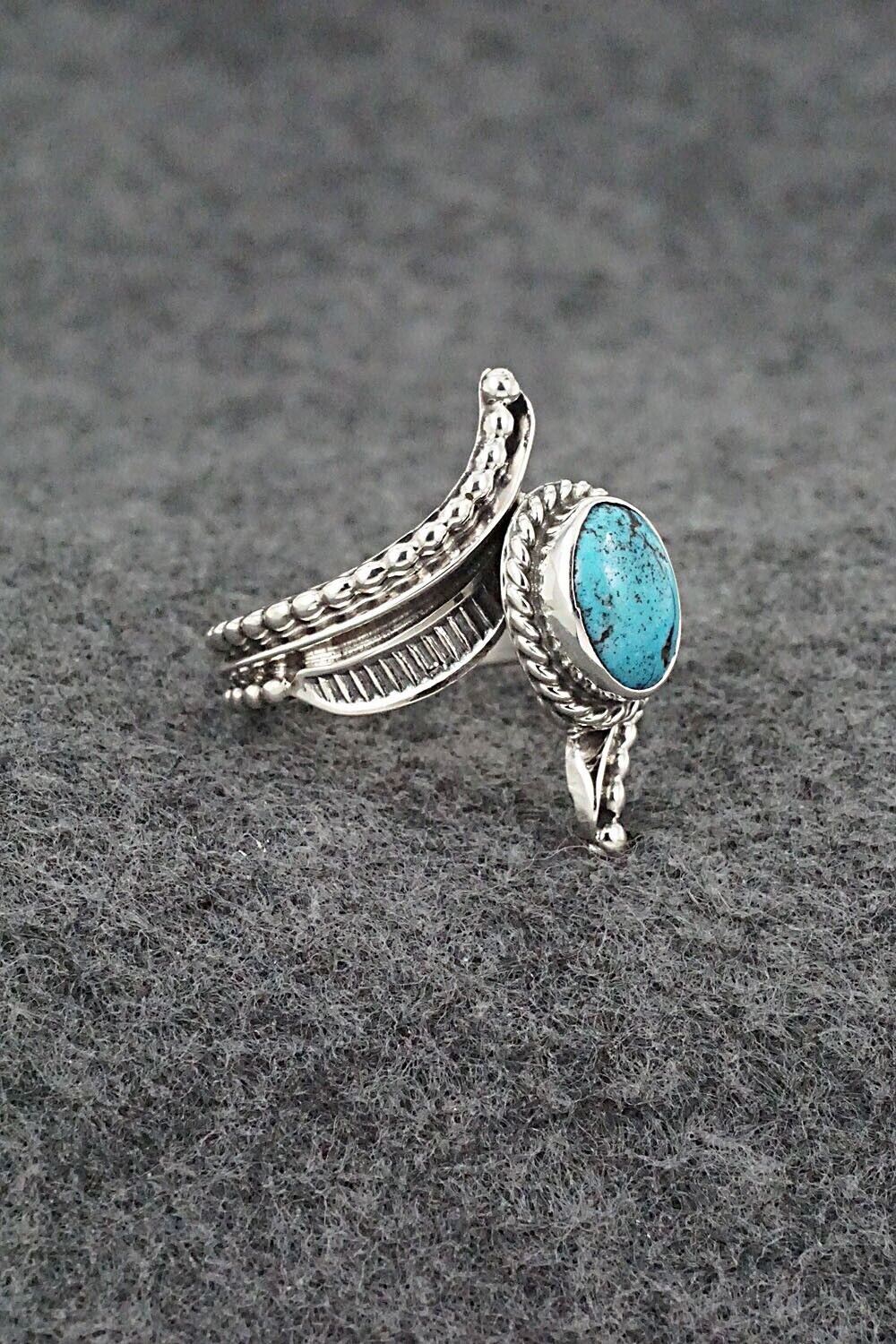 Turquoise & Sterling Silver Ring - Thomas Yazzie - Size 7