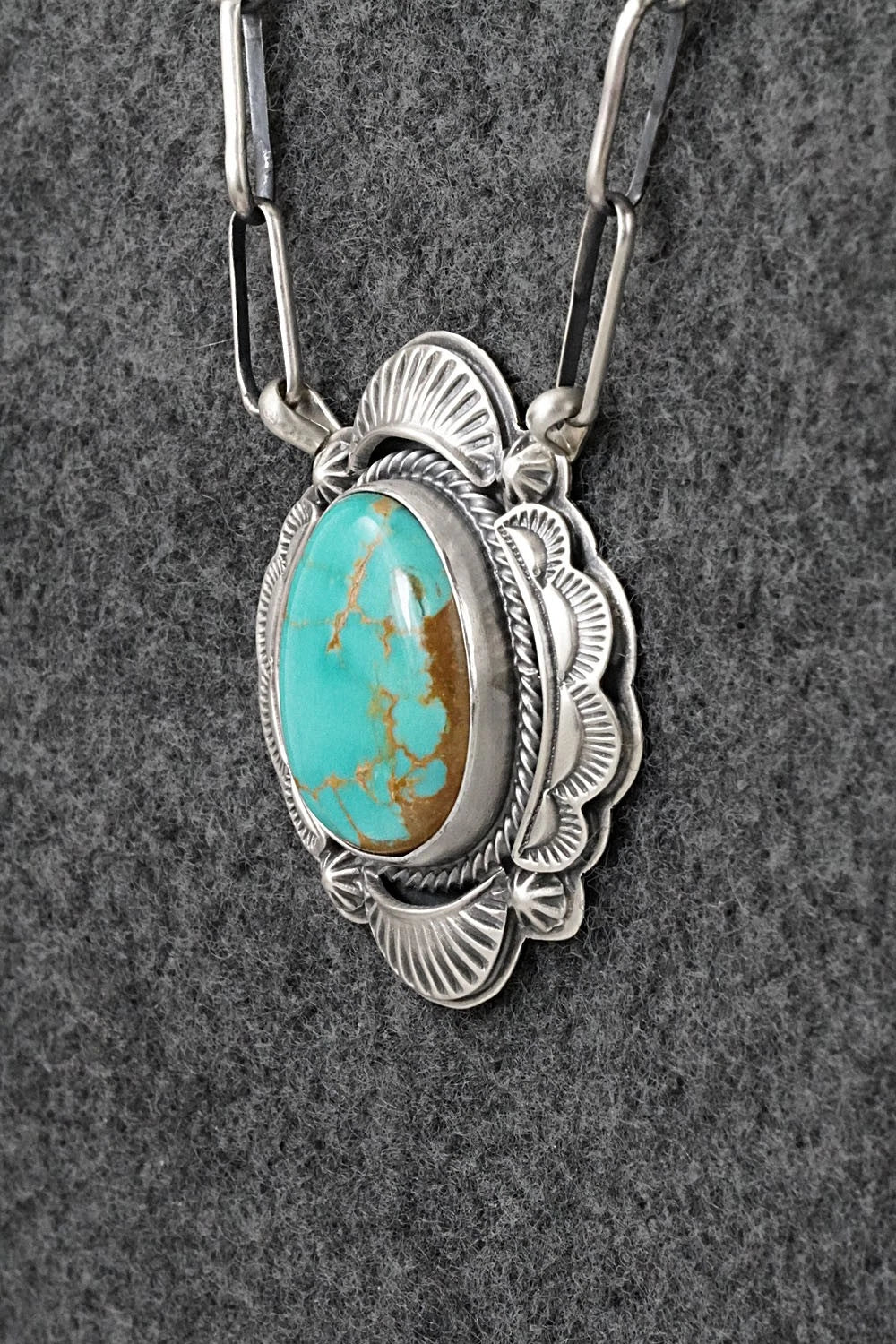 Turquoise & Sterling Silver Necklace - Randy Boyd