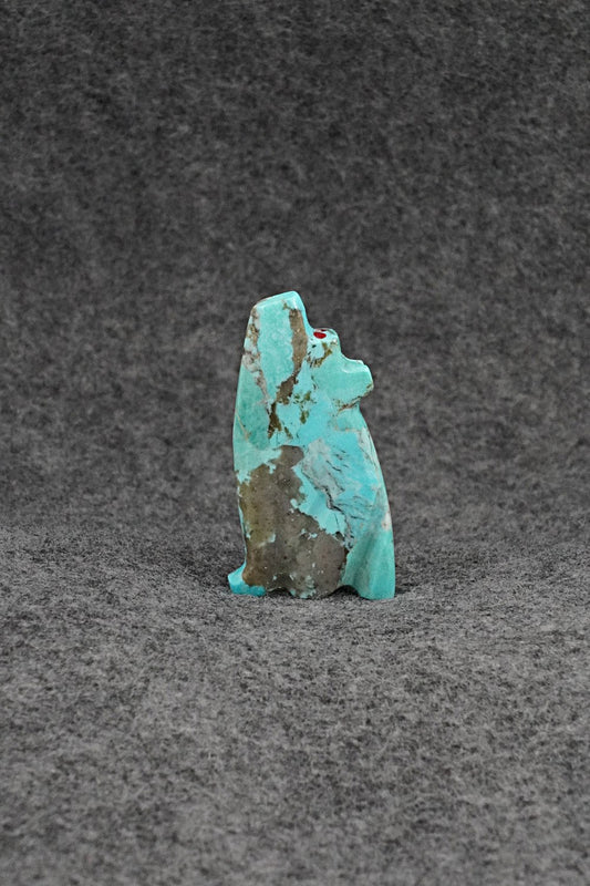 Wolf Zuni Fetish Carving - Bernard Laiwakete
