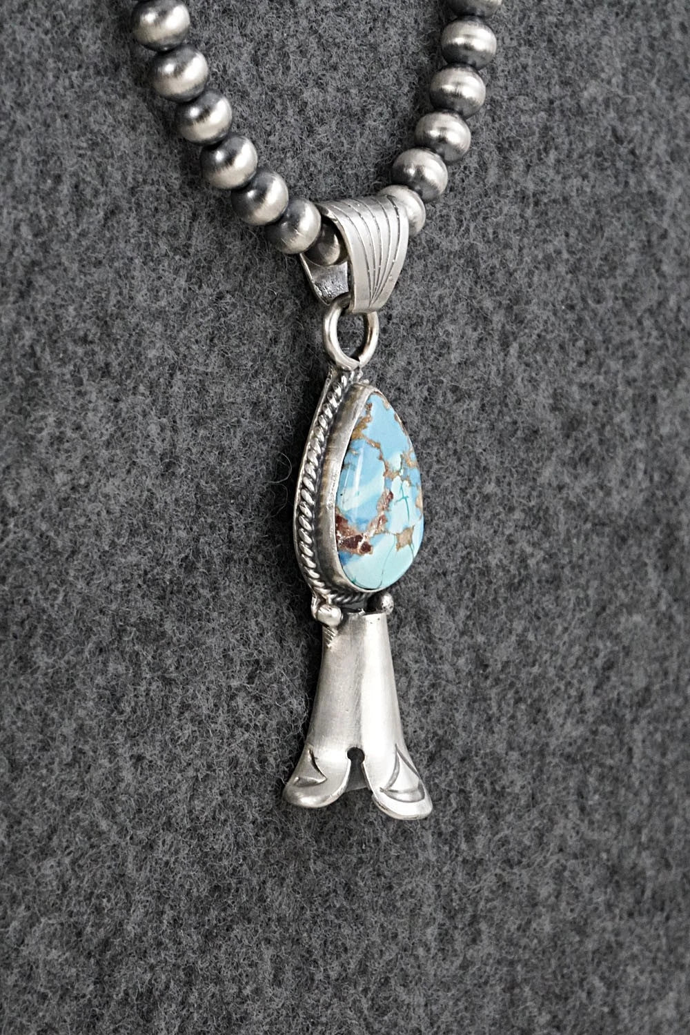 Turquoise & Sterling Silver Necklace - Sharon McCarthy