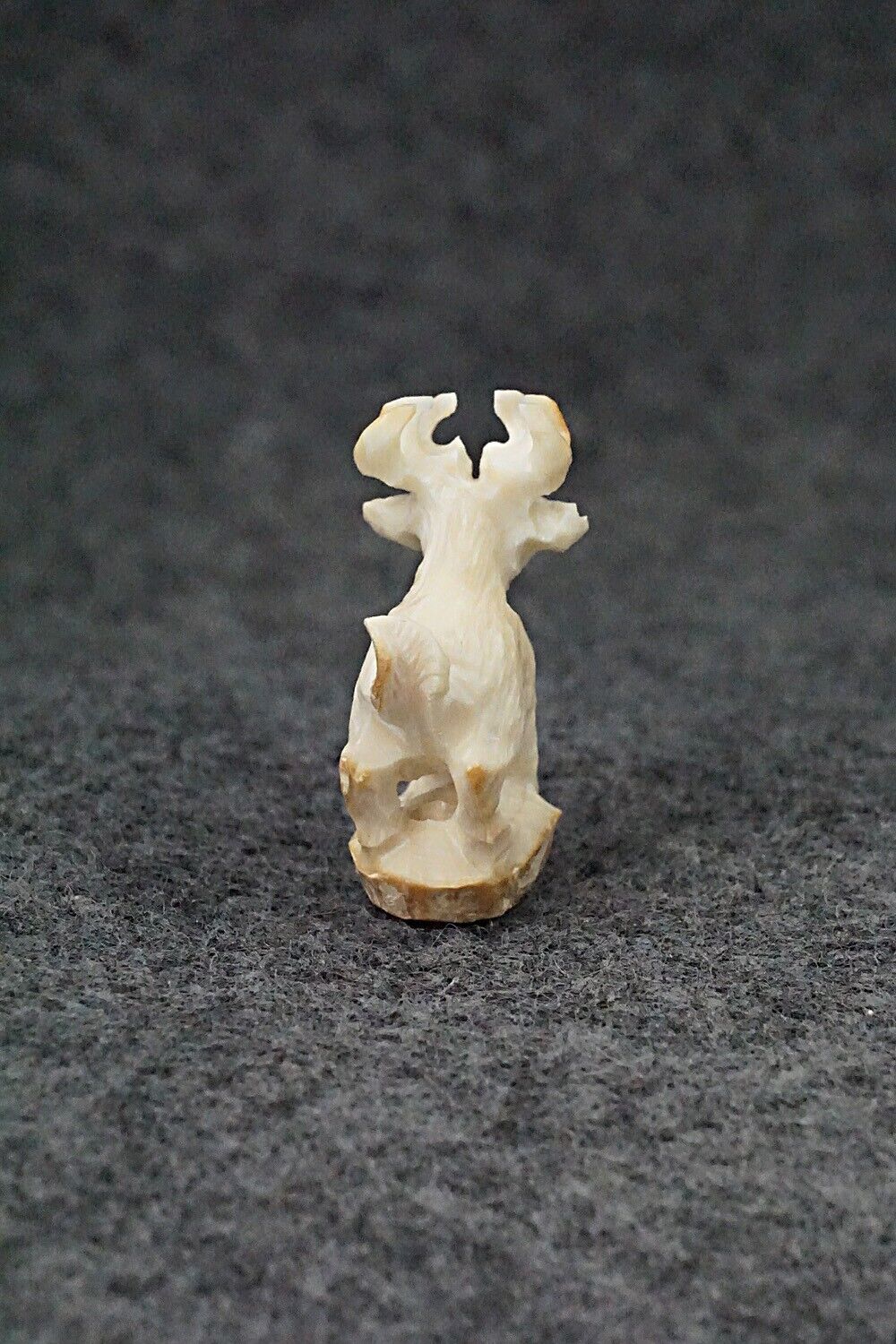 Mini Deer Zuni Fetish Carving - Lewis Malie Jr.