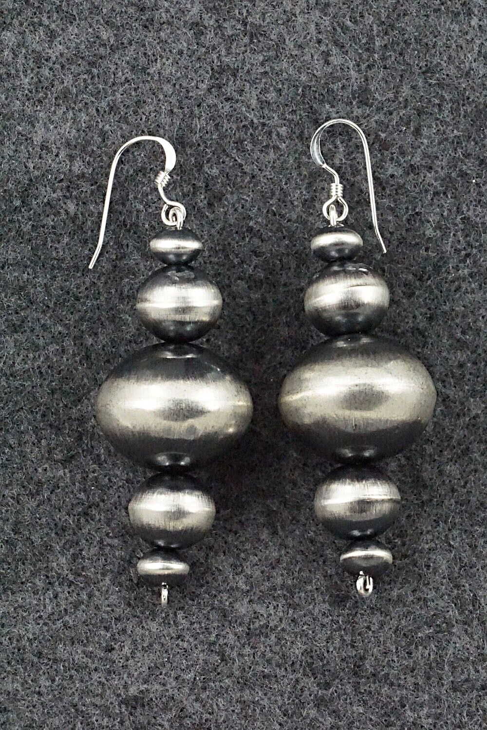 Sterling Silver Navajo Pearl Earrings - Tonisha Haley