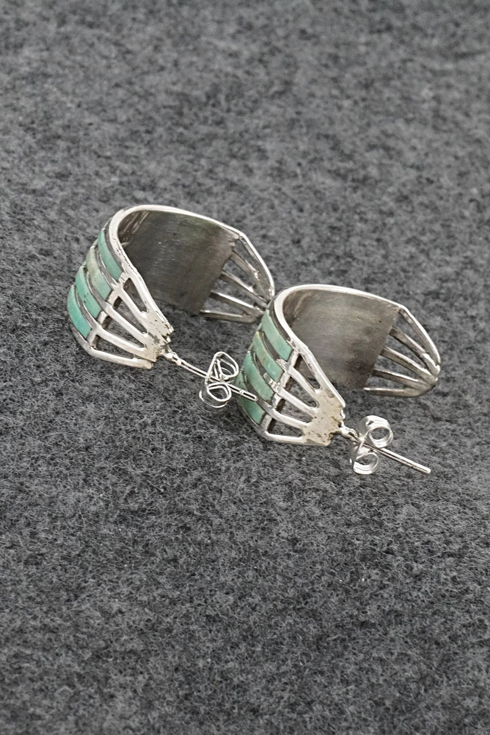 Turquoise & Sterling Silver Earrings - Andrew Enrico