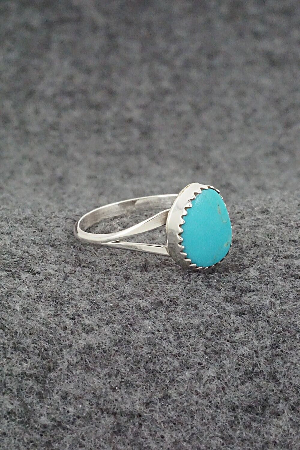 Turquoise & Sterling Silver Ring - Sharon McCarthy - Size 8.75