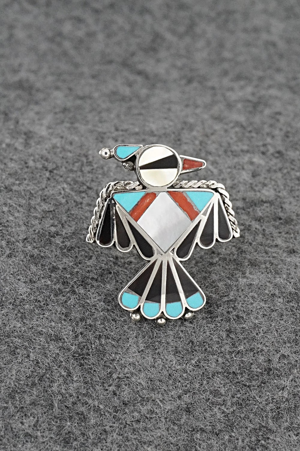 Multi-Stone & Sterling Silver Inlay Necklace Set - Adrian Wallace