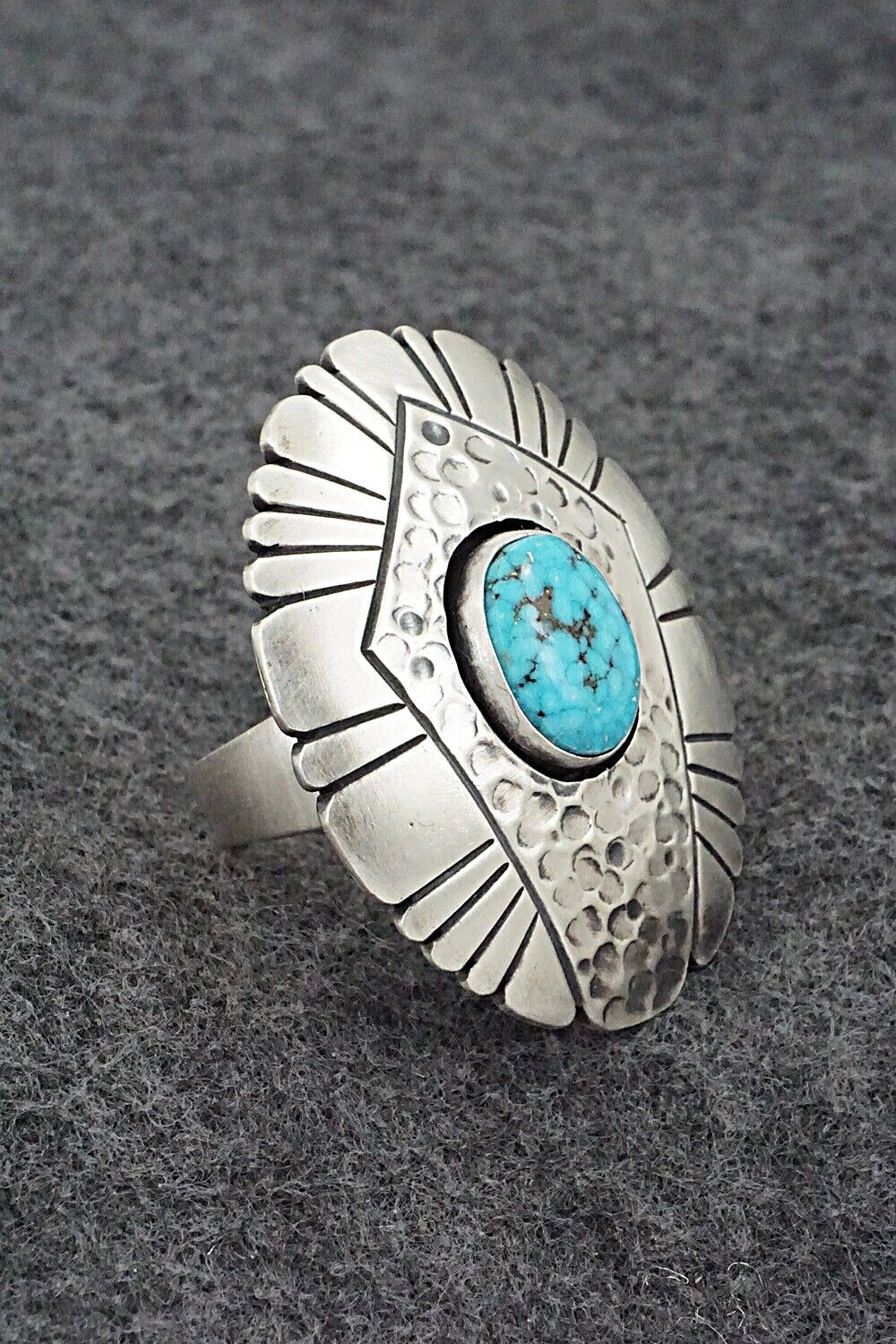 Turquoise & Sterling Silver Ring - Marita Benally - Size 9