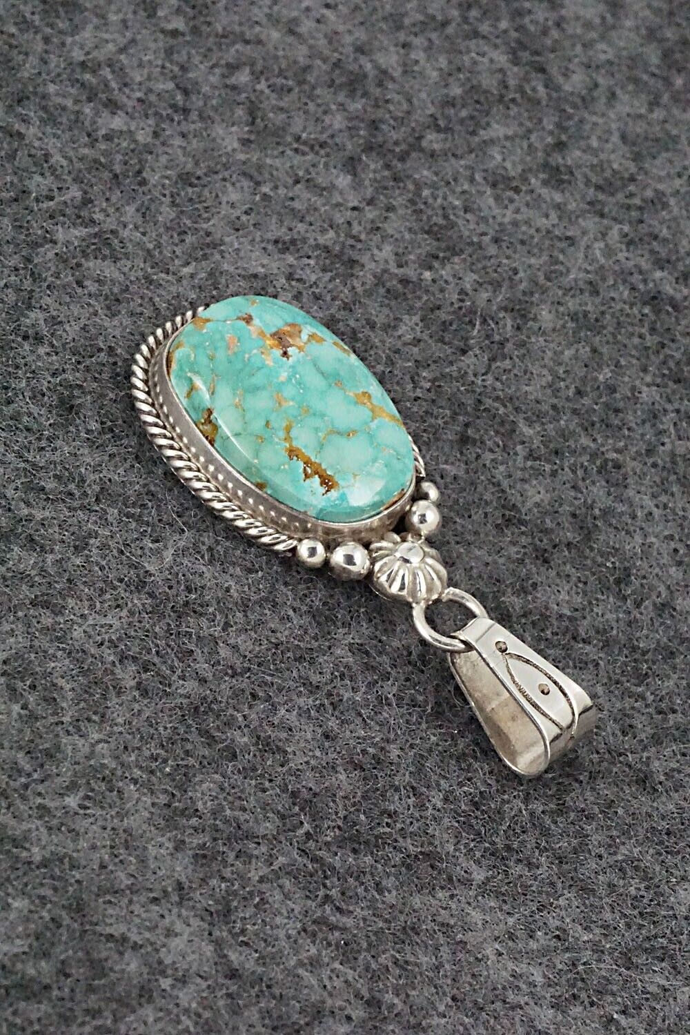 Turquoise and Sterling Silver Pendant - Oliver Smith