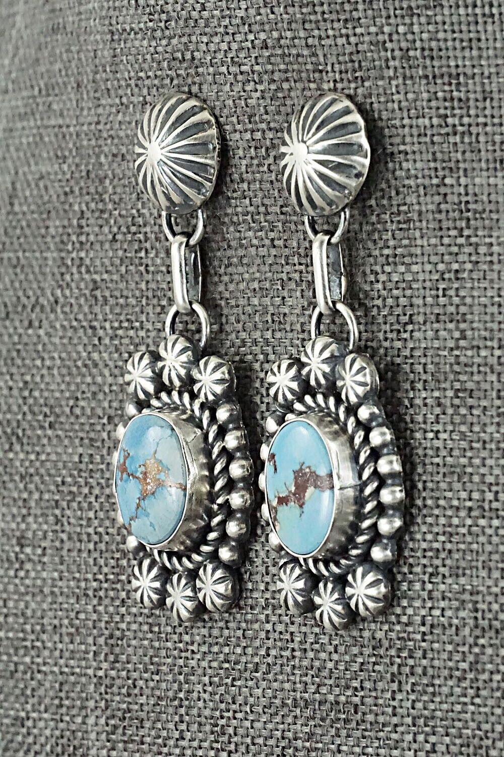 Turquoise & Sterling Silver Pendant and Earrings Set - Jeff James