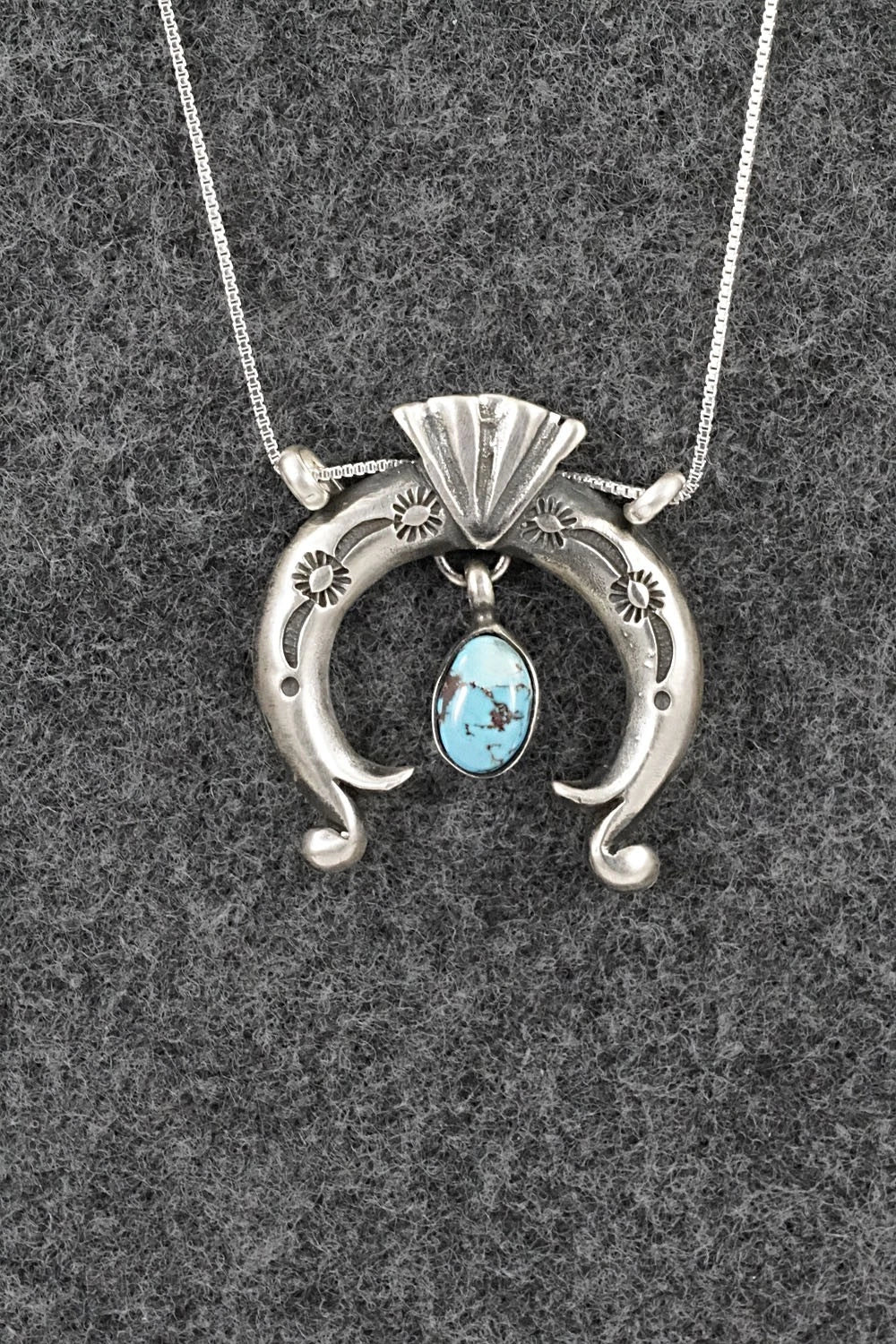 Turquoise & Sterling Silver Necklace - Gary Shorty
