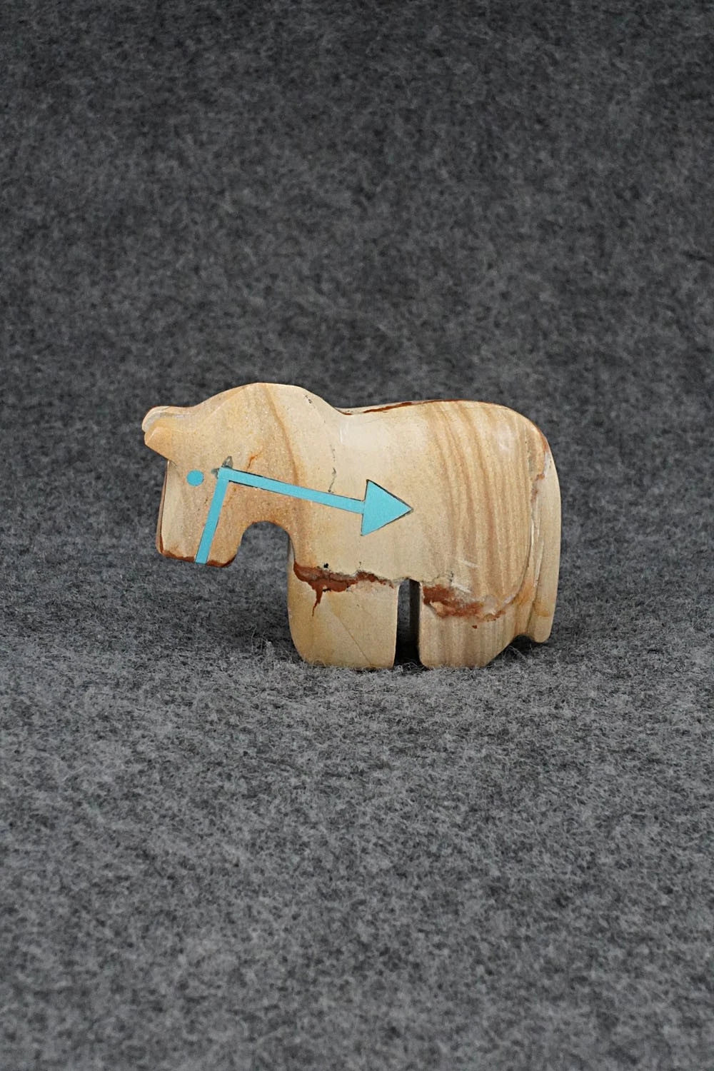 Horse Zuni Fetish Carving - Bernard Laiwakete