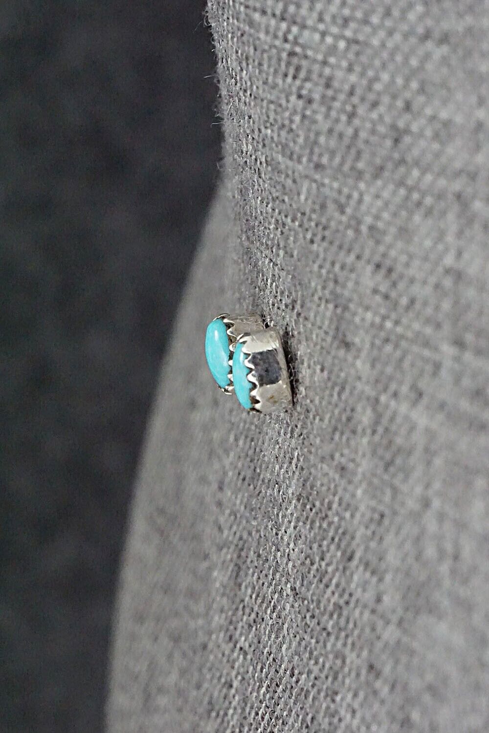 Turquoise & Sterling Silver Earrings - Annie Spencer