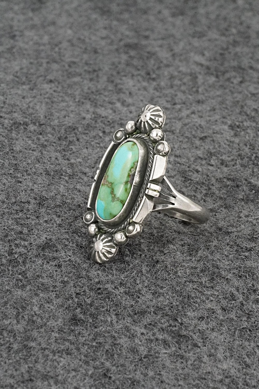 Turquoise & Sterling Silver Ring - Marita Benally - Size 7.5