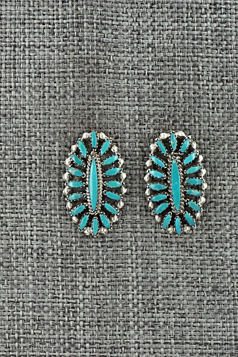 Turquoise & Sterling Silver Earrings - Lorena Peina