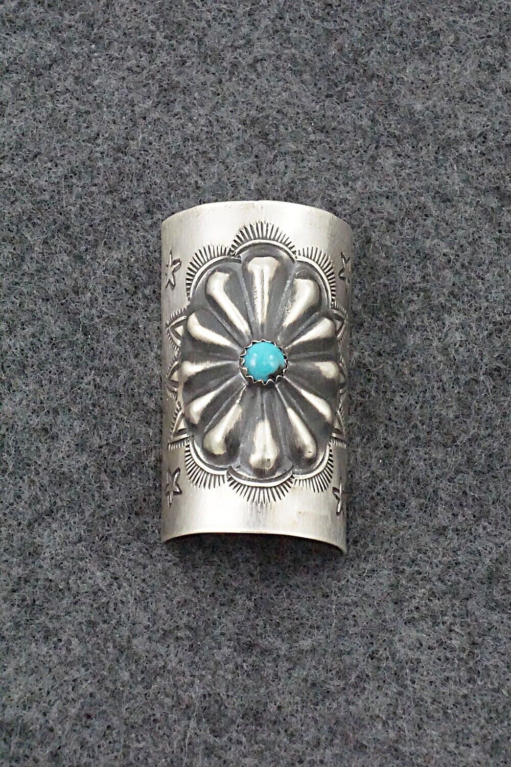 Turquoise & Sterling Silver Hair Pin - Arlene Soce
